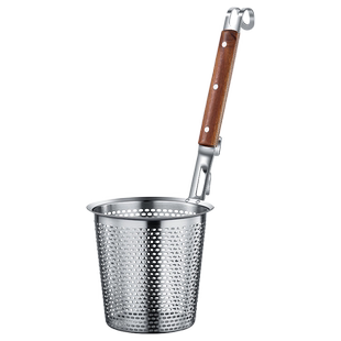 304不锈钢火锅漏勺带挂钩炸篮火锅漏篮筐家用涮肉神器火锅粉篱漏