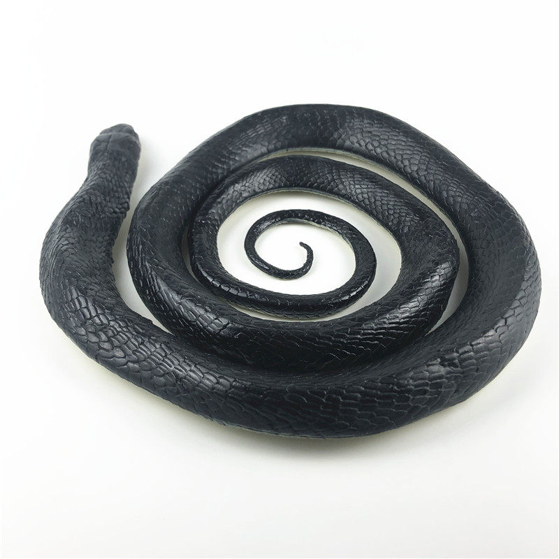 미국 AAA 벌크 3A 시뮬레이션 야생 동물 모델 뱀 큰 검은 뱀 길이 약 130 CM