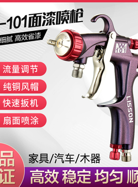 原装正品W101新款GT101家具汽车面漆喷漆枪 压送式高雾化泵喷枪