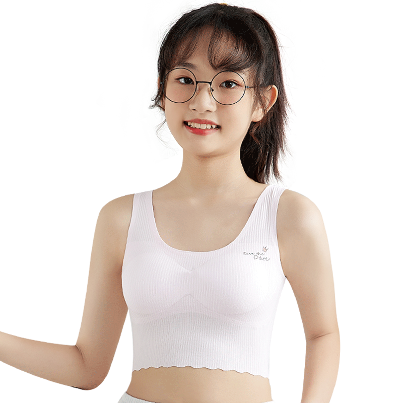 发育期轻薄少女内衣小背心
