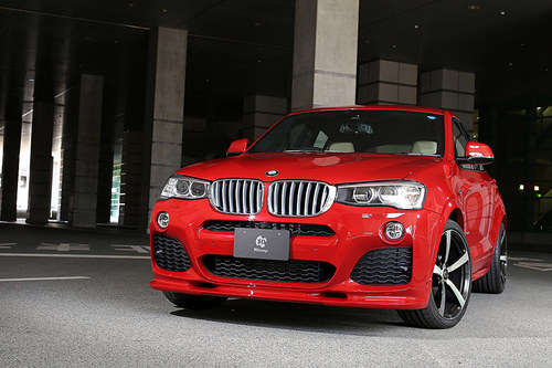 正品3D Design BMW宝马X4F26M运动碳纤维/pu前唇扰流板 行货质保