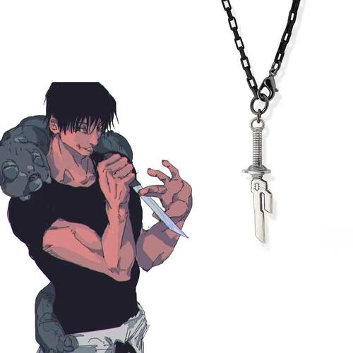 Anime Jujutsu Kaisen Fushiguro Toji Cosplay Necklace Unisex