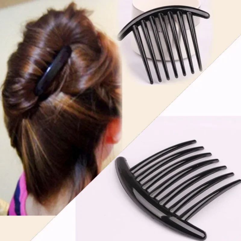 7 Teeth Insert Comb Clip Women Girls Hair Styling Hairpins W