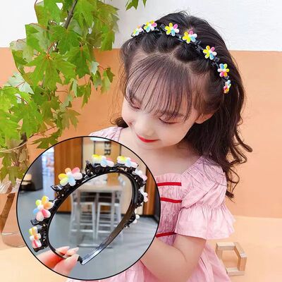 Cute Cartoon Animals Flower Girl Children Hairbands Braiding