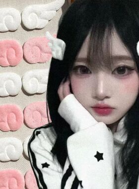 Sweet Angel Wing Hair Clips Plush Hairpin for Women Girls Ba