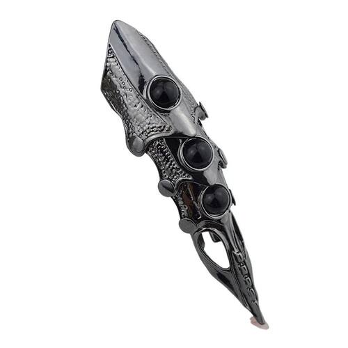 Dragon Ring For Women Mens Punk Rock Animal Skull Finger Lon