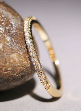 Trendy Rose Gold Silver Color Round Fashion Ring for Women P