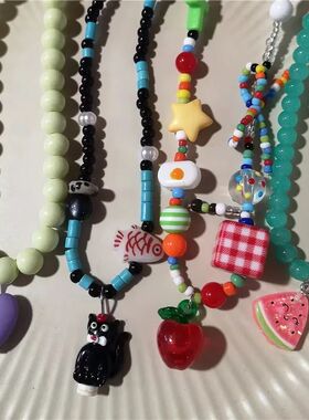 2026 Summer Trendy Colorful Cute Heart Bowknot Cartoon Penda