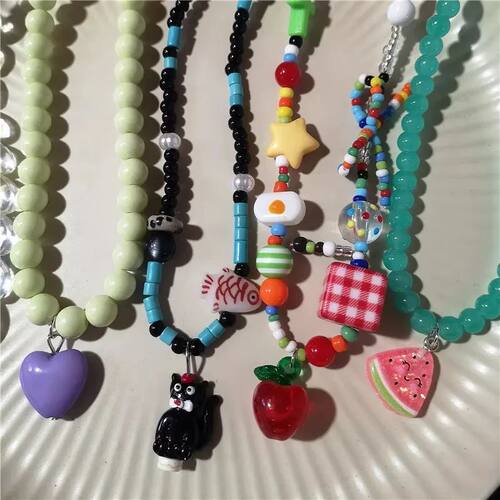 2026 Summer Trendy Colorful Cute Heart Bowknot Cartoon Penda