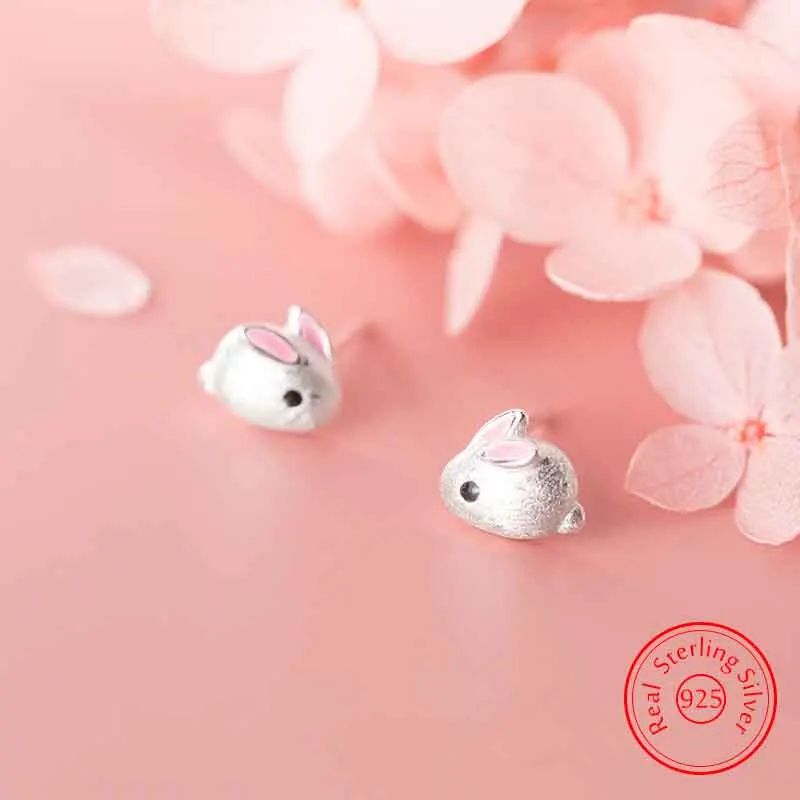 Solid Woman's New Jewelry Fashion Cute Rabbit Stud Earrings