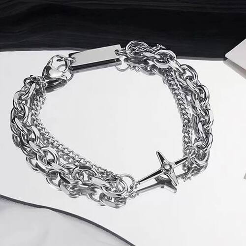 Six-Pointed Star Bracelet Punk Bracelets Hip Hop Y2K Jewelry
