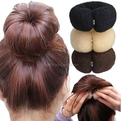 Fashion Hair Bun Maker Donut Magic Foam Sponge Easy Big Ring