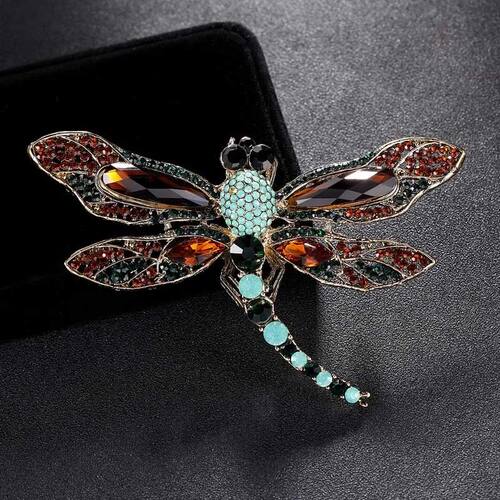 Cute Dragonfly Brooch Pins Men Luxury Christmas Hijab Access