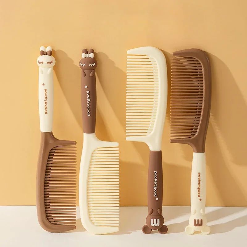 Cartoon Elastic Massage Brush Cute Detangling Hair Brush Sca