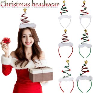 Claus 30X13CM Men Santa Headband Elastic Christmas