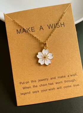 White Red Color Flower Necklace for Women Colorful Summer Ch