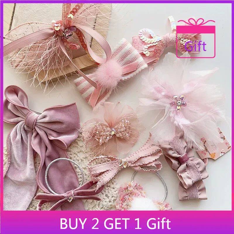 Princess Dreamy StylePink Pearl Tulle Crown Hair Accessory H