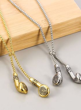 Headphone Necklace DJ Music Hip Hop Punk Jewelry Love Gifts