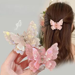 Hair Clips Head Retro Claw The Butterfly French Back