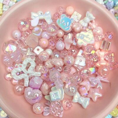 20g Y2K Randomly Mixed Bowknot Flower Heart Acrylic Cute Bea