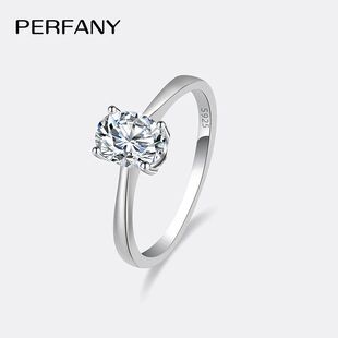 Pigeon 3CT Ring Women For Oval Pure Silver Moissanite
