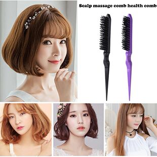 Comb Back Combing Bristle and Brush Slicking Edge Hair
