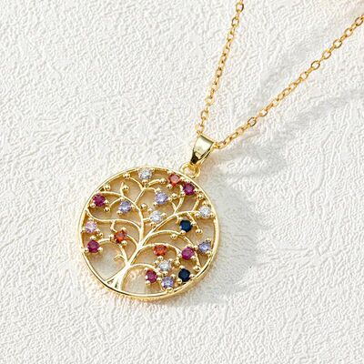Life Tree Family Necklace Personalized Stainless Steel Summe