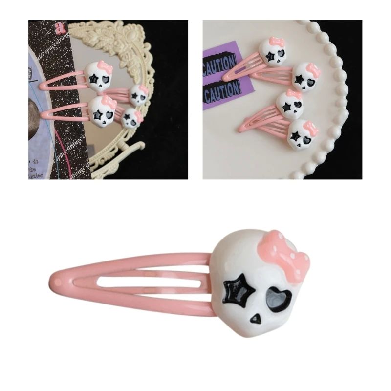 Delicate Cartoon Skull Hairpins Hot Girls Hair Clip Spring S