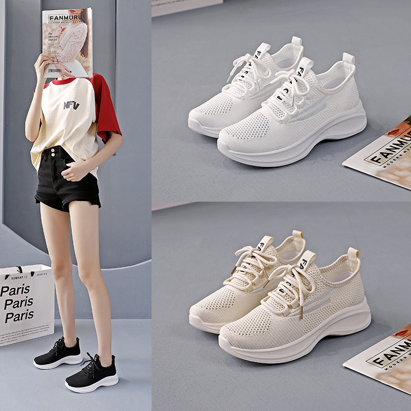 小白鞋女2026新款春夏季透气镂空网面网鞋百搭配裙子帆布板鞋F988