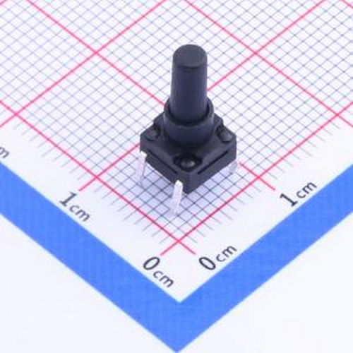 K2-1839DQ-U4SW-02 6.2x6.2x14 带胶套插件防水开关 插件 轻触开