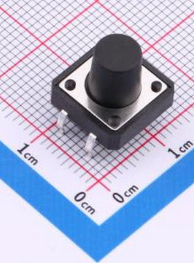 TS015-CBW1FH10.5 12*12*10.5mm 直插 250GF 轻触开关 插件-4P,12