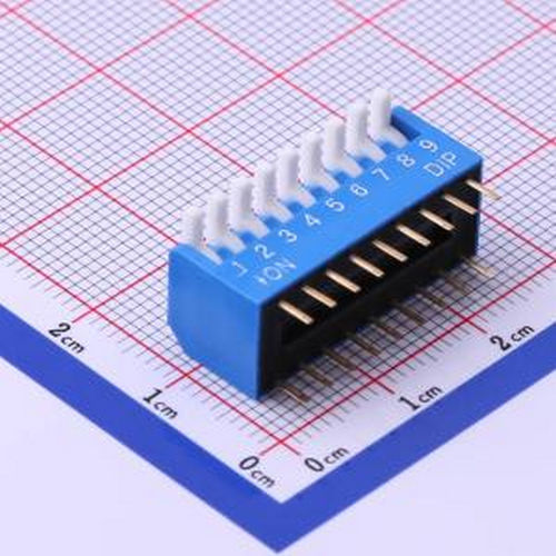 DP-09BP 间距2.54mm 琴键 9位拨码开关 插件 拨码开关