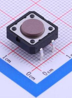 PTS125SM43-2LFS 12*12*1mm 直插 轻触开关 插件 轻触开关