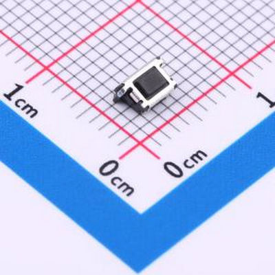 THAM41-CB-R 3x4.5沉式/贴片/2.6H/250gf/全黑/黄胶/编带 SMD-3P,