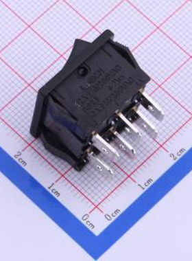 SS24-BBIWQ-R60-R 跷板开关DPDT 21x24mm 插件 船型开关