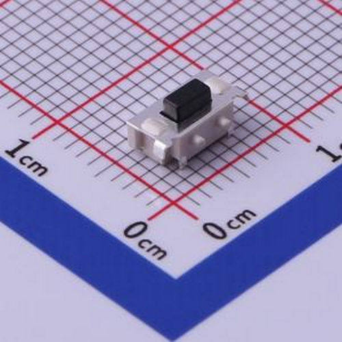TS-1087B-B3D2 轻触开关7.0*2.3*3.5有柱黑柄侧按侧贴250gf SMD-4