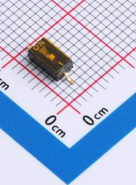DSHP-01-R 拨码开关 1.27mm间距黑色 细脚 1PIN/位 贴片正拨平拨S