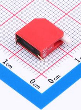 DP-01RP 红色1PIN立式直插琴键式侧拨拨码开关 插件 拨码开关