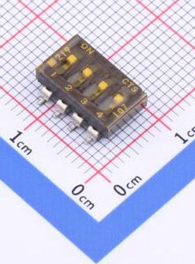 219-4LPSTR 219-4LPSTR SMD-8P,6.7x11.6mm 拨码开关
