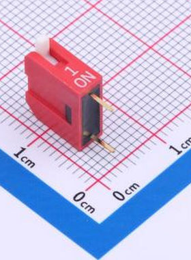 DSDP01LHGETR 2.54mm 宽体红色1位琴键式拨码开关 - 拨码开关