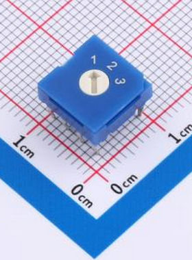 RS8130H 旋转选择开关 1-3档 插件-8P,9.9x9.9mm 旋转开关