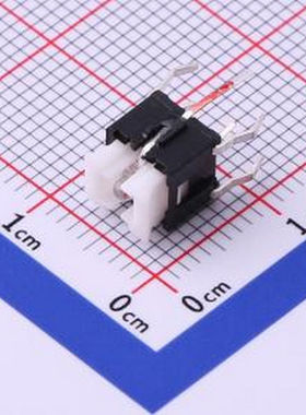 K6-6140D02 6.60mmx6.00mm 红色带灯开关 插件 轻触开关