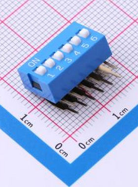 SMWA-06B-TP 间距2.54mm 6位拨码开关 - 拨码开关