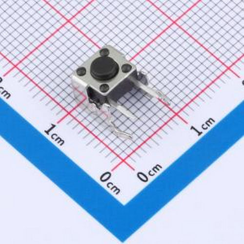 TS013-CBW0EH4.5 6*6*4.5mm 卧插 180GF 带支架 轻触开关 插件-4P