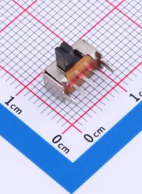 HX SK12D07VG4 3脚2两档位SK12D07VG4 1P2T卧式拨动开关,柄长4mm