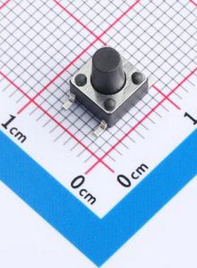TS-6680S 6*6*8.0mm 贴片轻触开关 黑色 弹力250gf 编带包装 SMD-