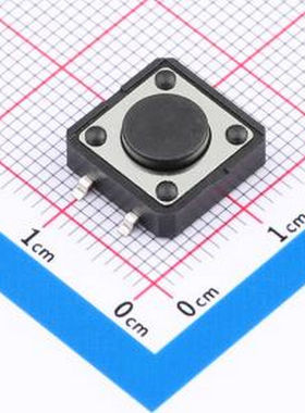 HX TS1243TP 250gf 009 12x12x4.3mm 立贴 轻触开关 插件,12x12mm