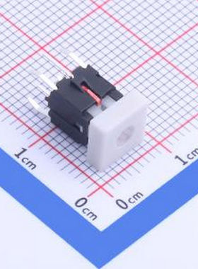 TPB01-102L1W 带红色灯 带支架 插件 轻触开关