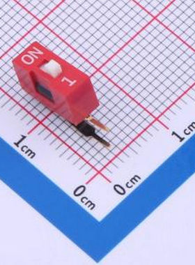 DA-01-R-T 红色90度弯脚 1位 KE拨码开关 - 拨码开关