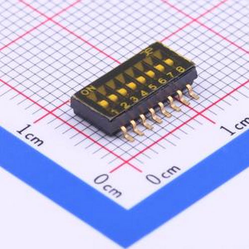 DSHP08TSGET 8位 1.27间距 SMD-16P,5.4x11.7mm 拨码开关